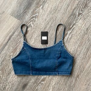 Vivid Jean Bra Top